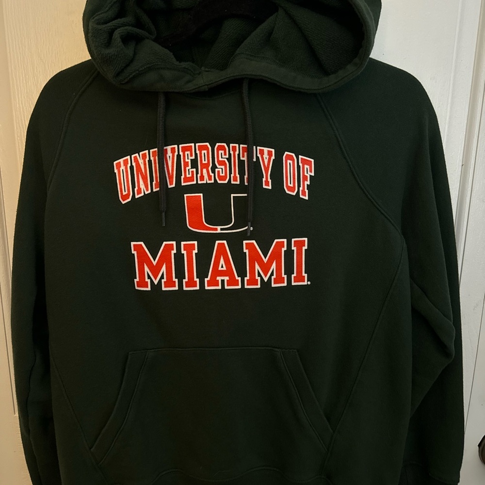 University of Miami Green Hoodie